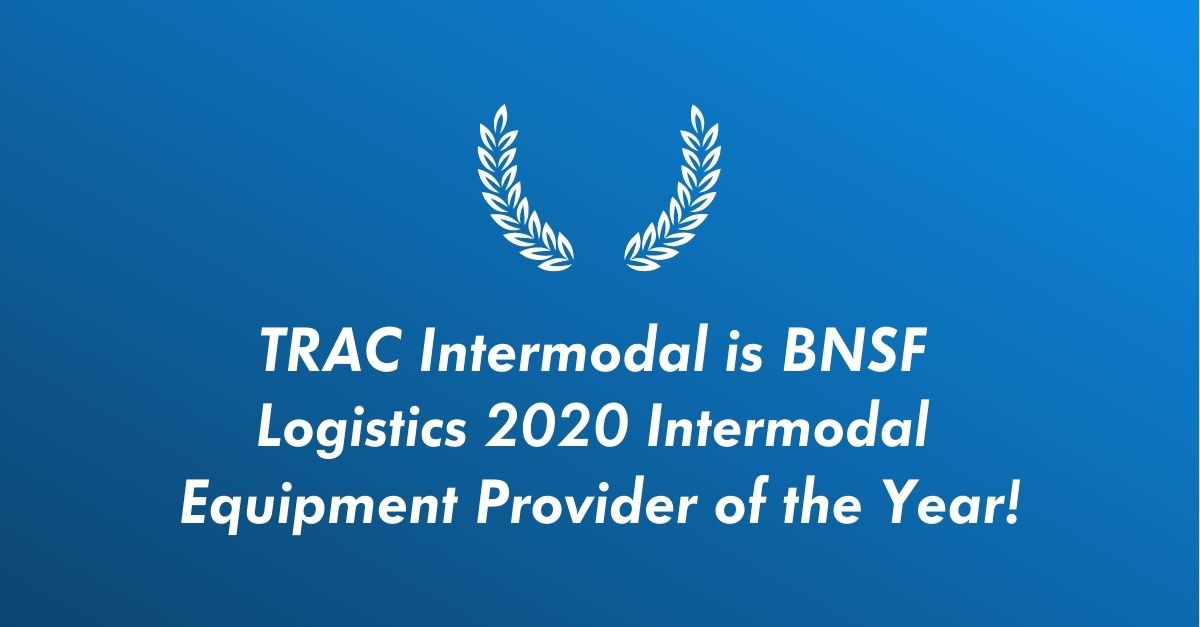 BSNF TRAC Intermodal Selected as BNSF Logistics Intermodal Equipment Provider of the Year